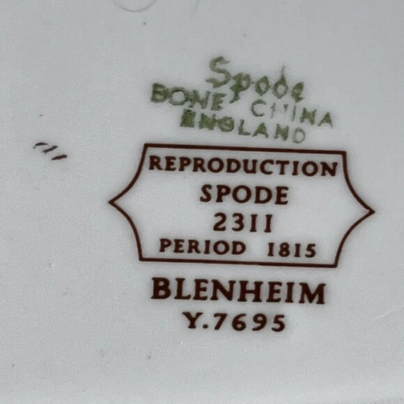 Spode REPRODUCTION Blenheim Coffee Pot Bone China England 1815 Pattern Pears - Picture 14 of 14
